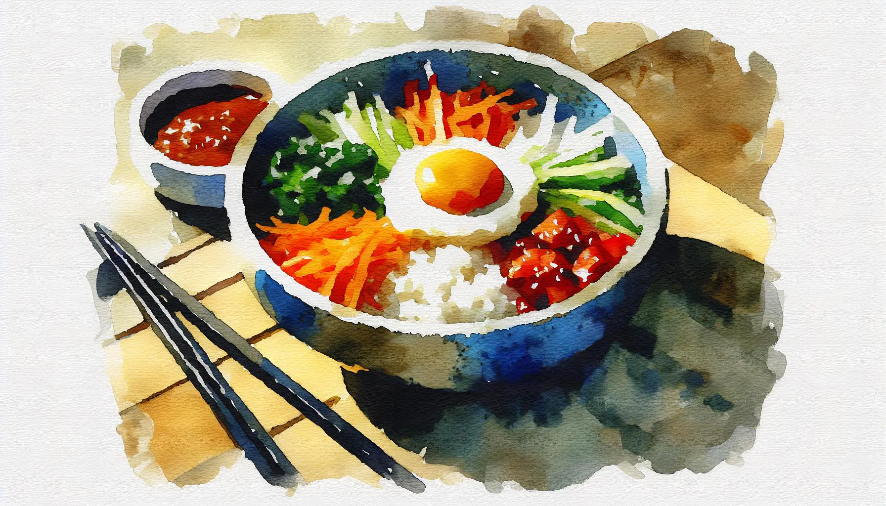 Generated painting of Bibimbap - The Ultimate Bowl Meal