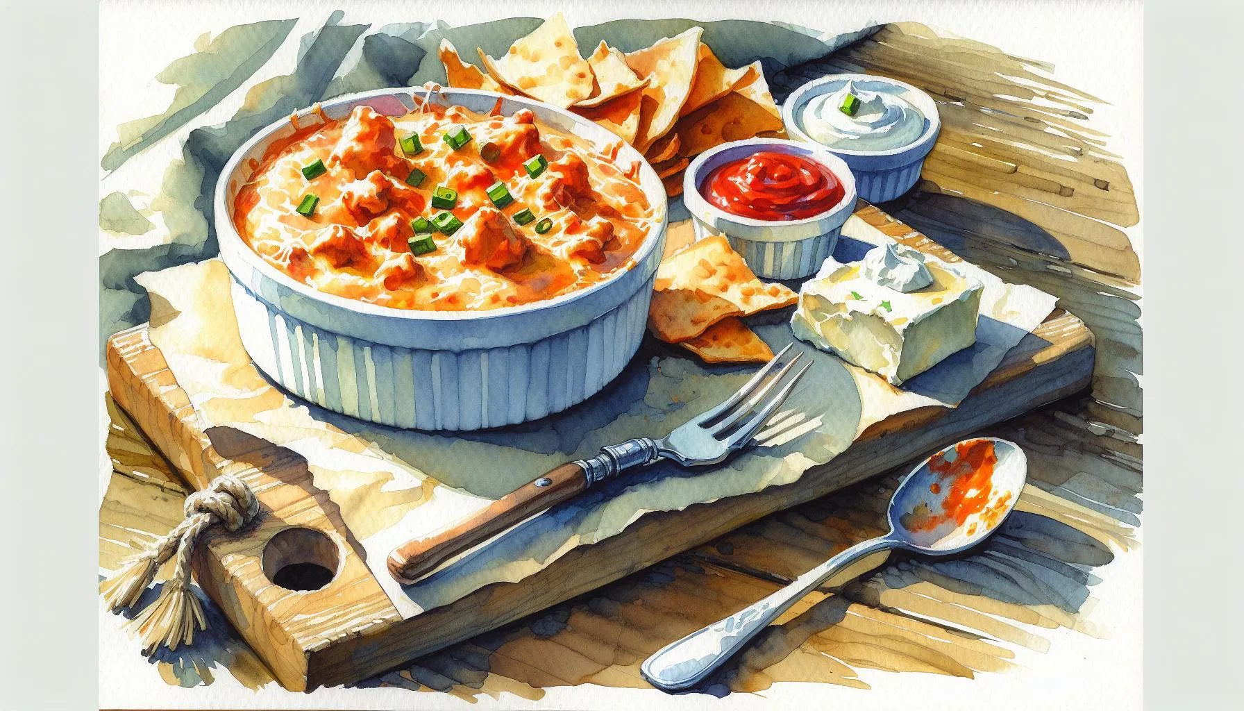 Generated painting of Buffalo Chicken Dip