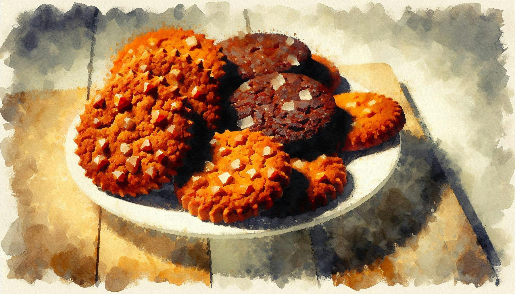 Generated painting of Chewy Gingerbread Cookies