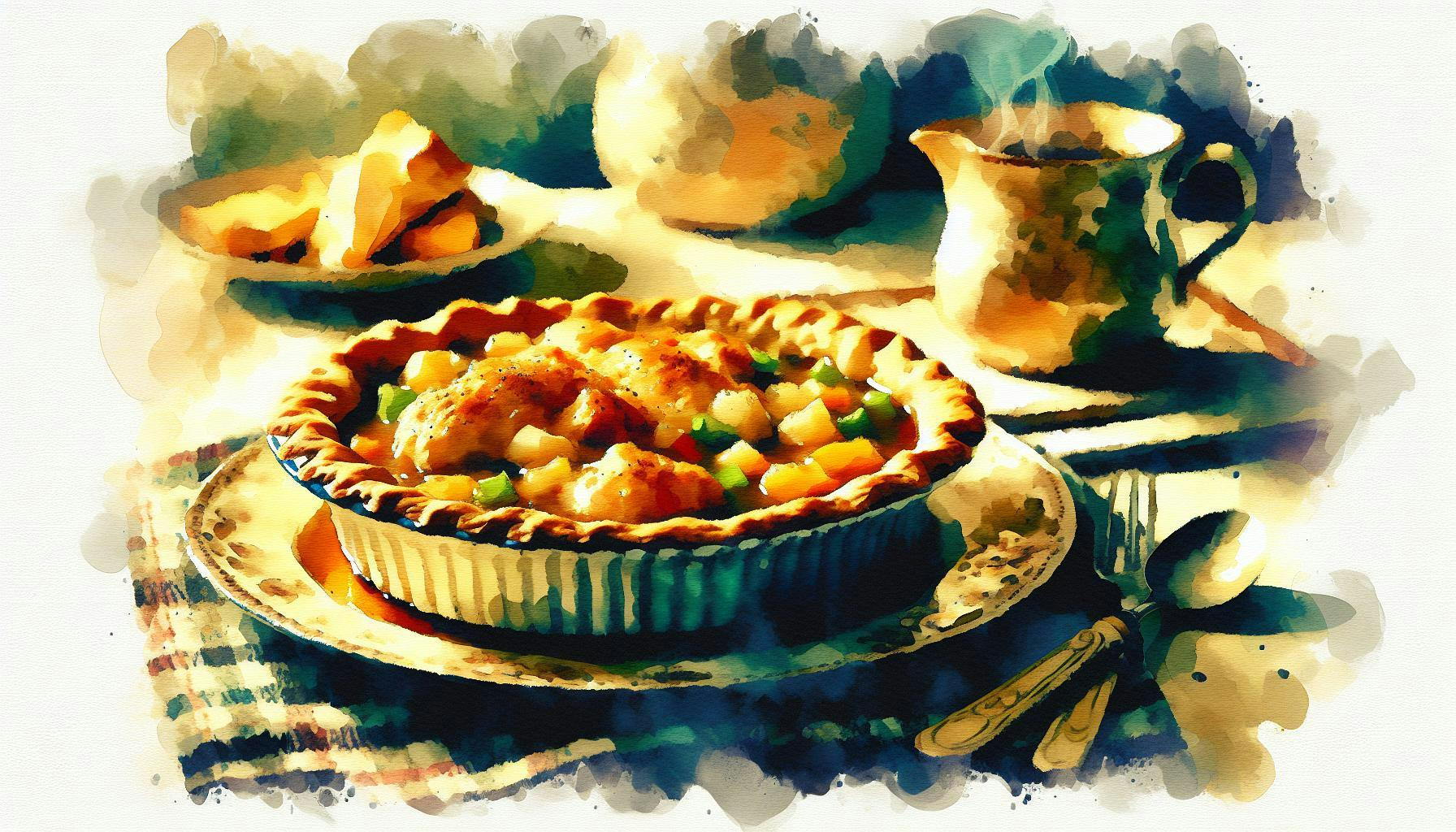 Generated painting of Chicken Pot Pie