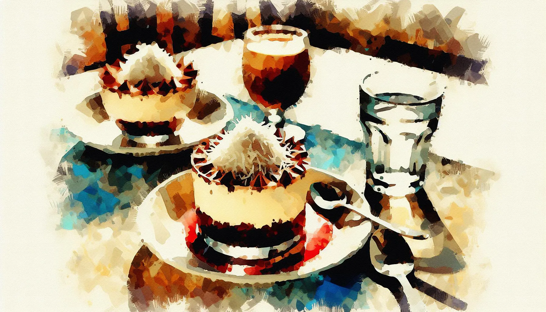 Generated painting of Chocolate Tres Leches de Coco
