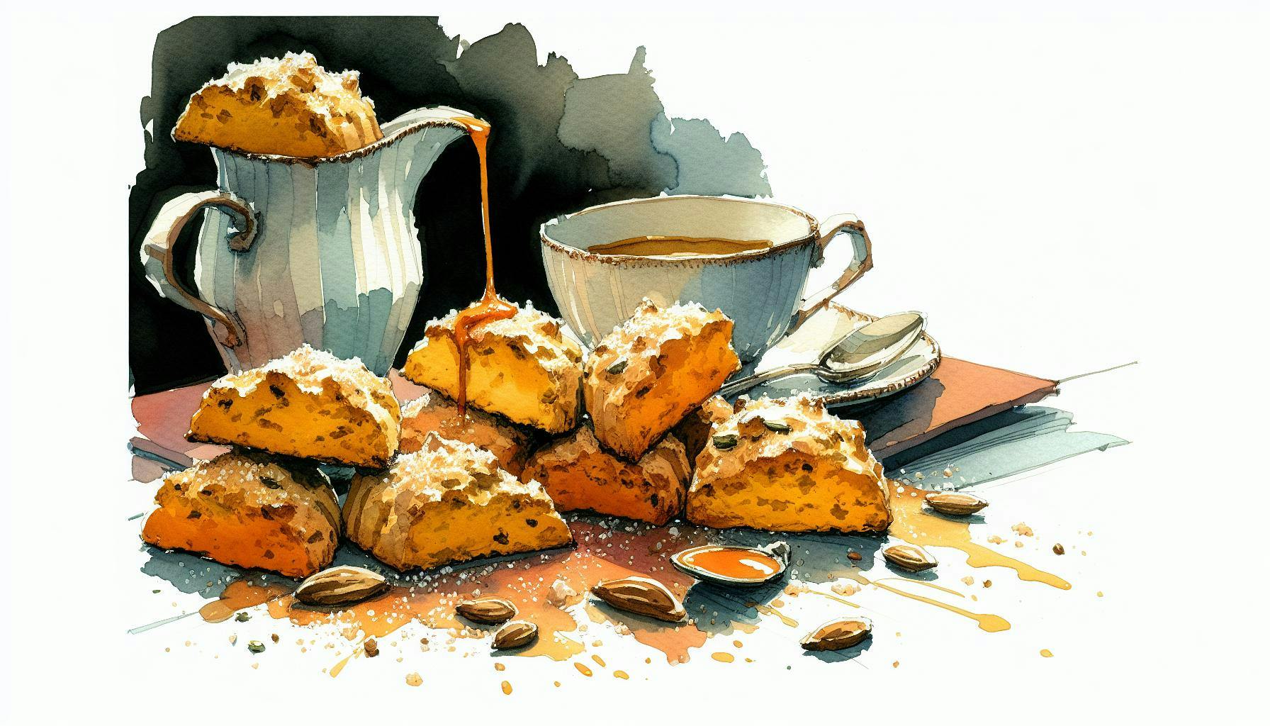 Generated painting of Classic Pumpkin Scones