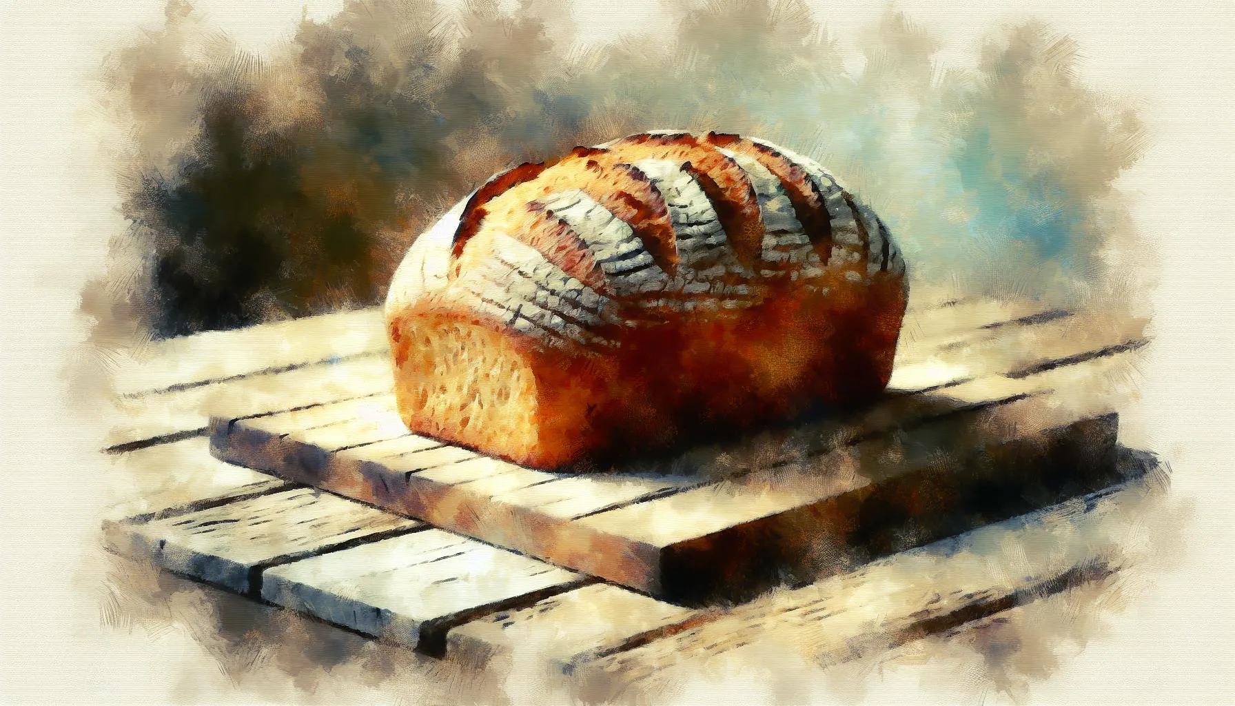 Generated painting of Bread