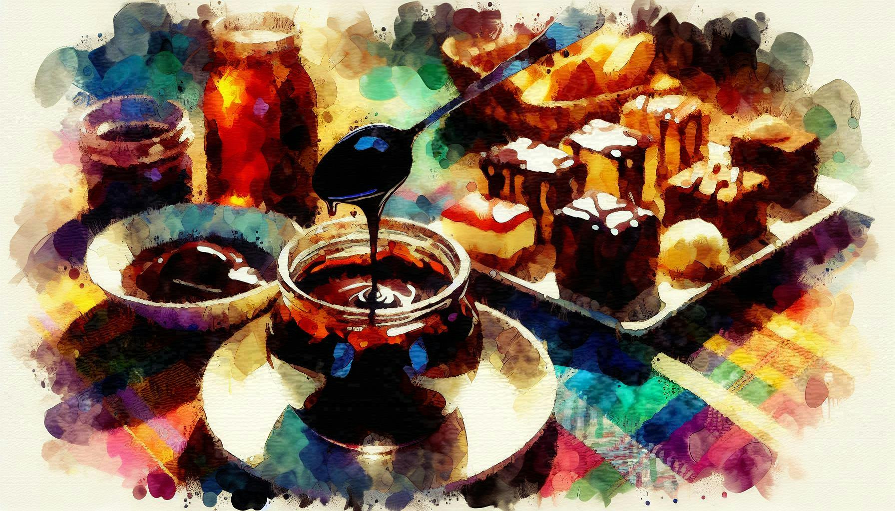 Generated painting of Hot Fudge Sauce Recipe for One