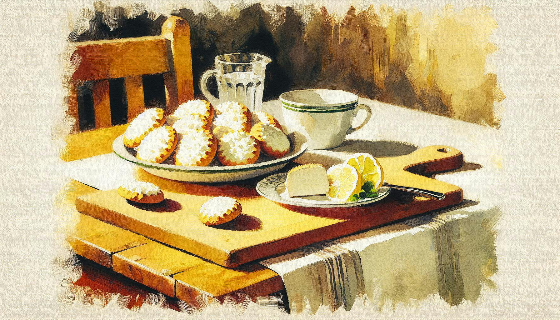 Generated painting of Italian Ricotta Cookies