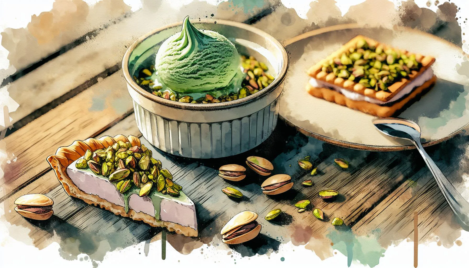 Generated painting of Italian-style Pistachio Cream (Updated)