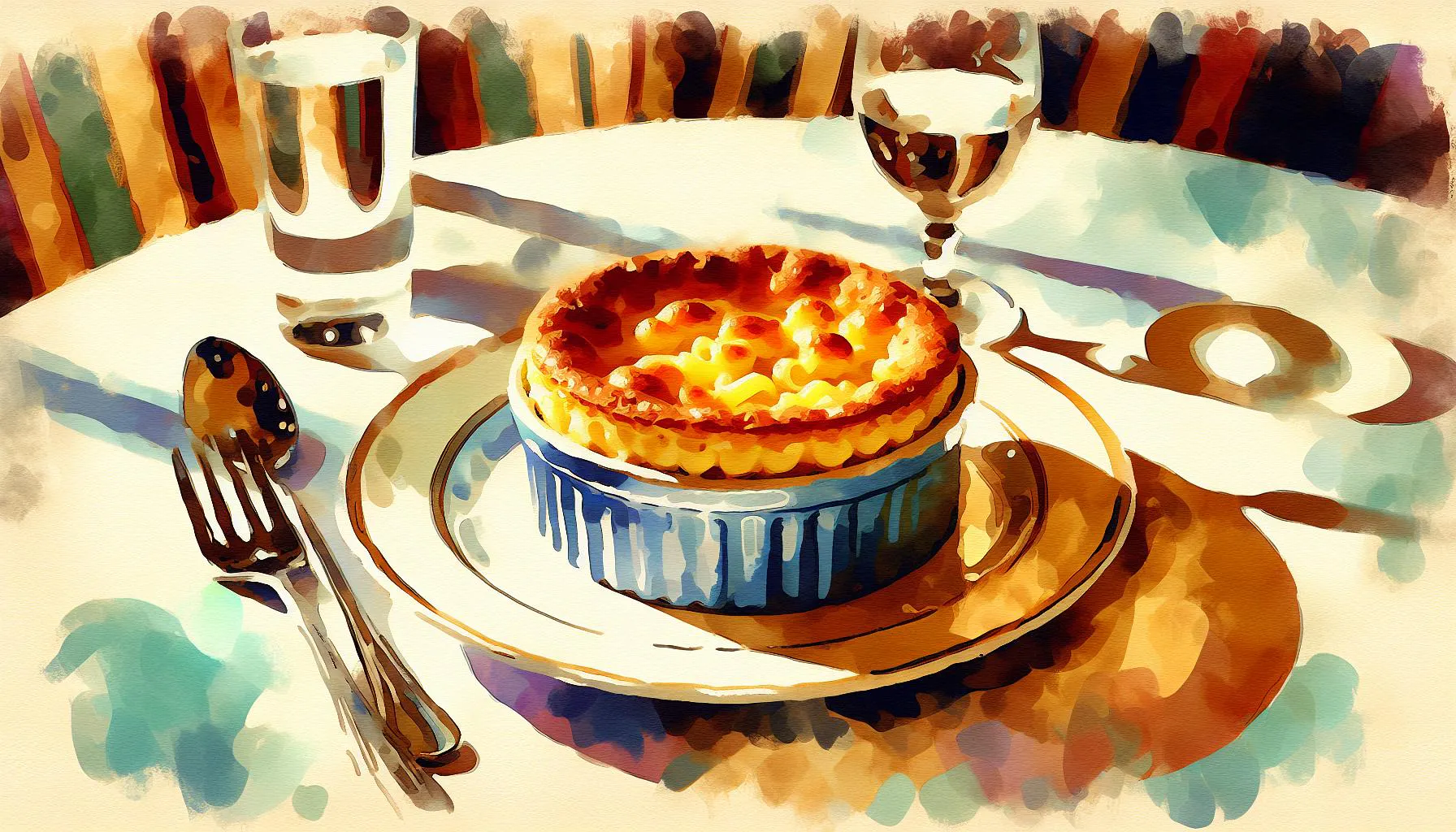 Generated painting of Macaroni Soufflé