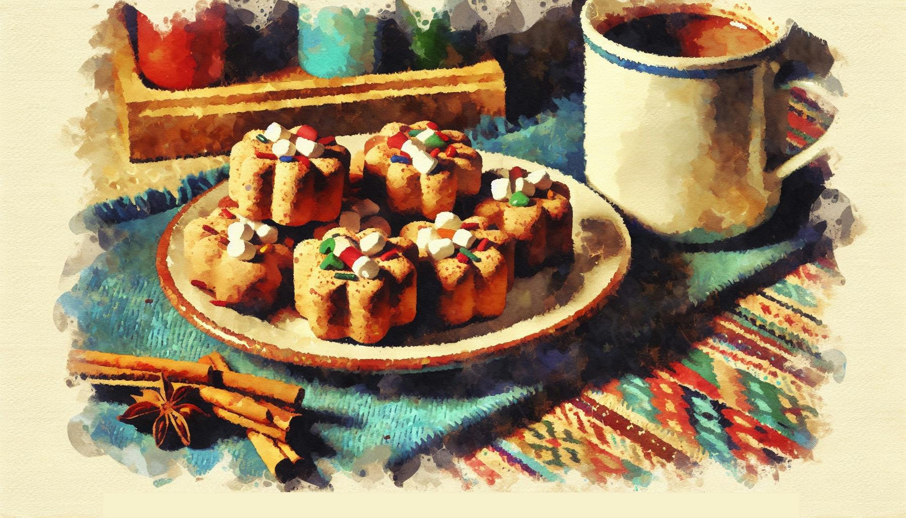 Generated painting of Mexican Hot Chocolate Cookies