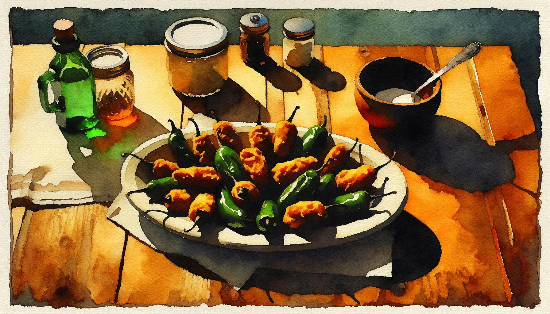 Generated painting of Roasted Jalapeño Poppers