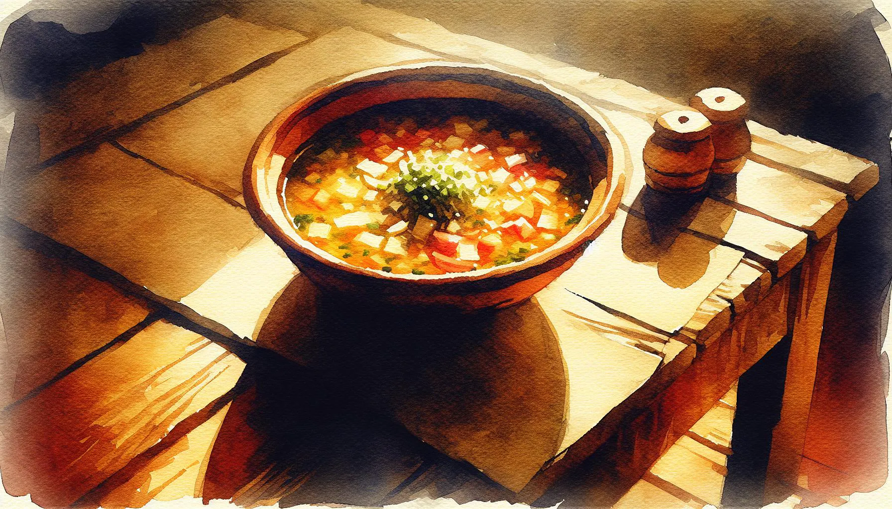 Generated painting of Sopa Paraguaya