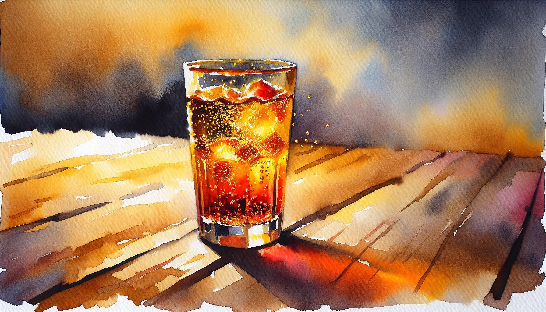 Generated painting of Sparkling Chamoy Cooler