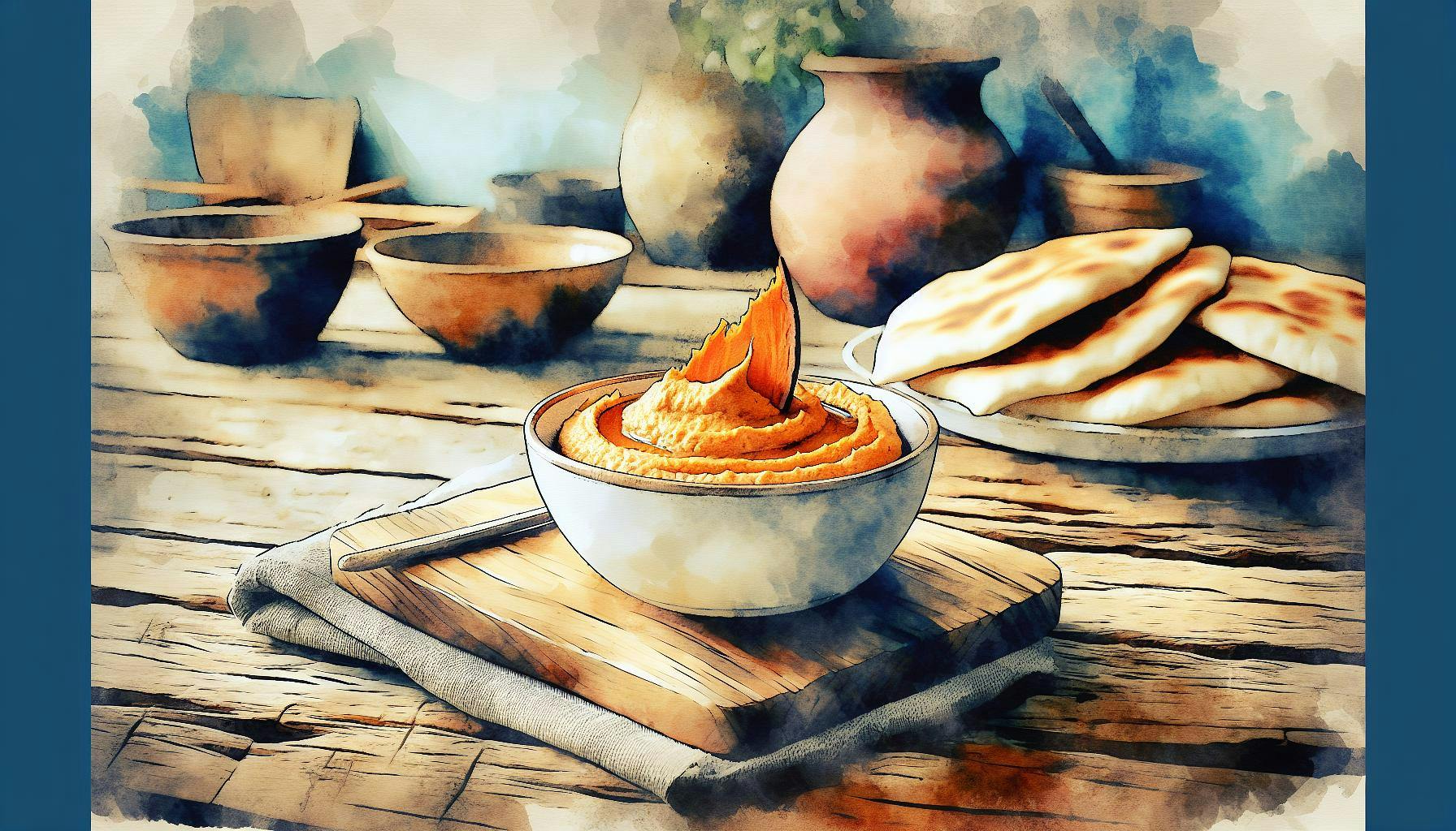 Generated painting of Sweet Potato Hummus