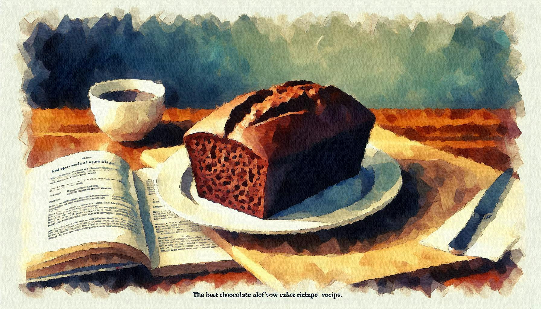 Generated painting of The Best Chocolate Loaf Cake Recipe